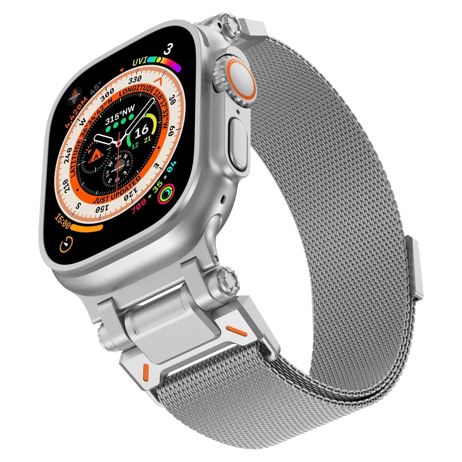 Milanese Titanium Color Band For Apple Watch Ultra 2/1 49mm Series 10 9 8 7 46mm 45mm Magnetic Loop Strap For iWatch 6 5 4 44mm Pinnacle Luxuries