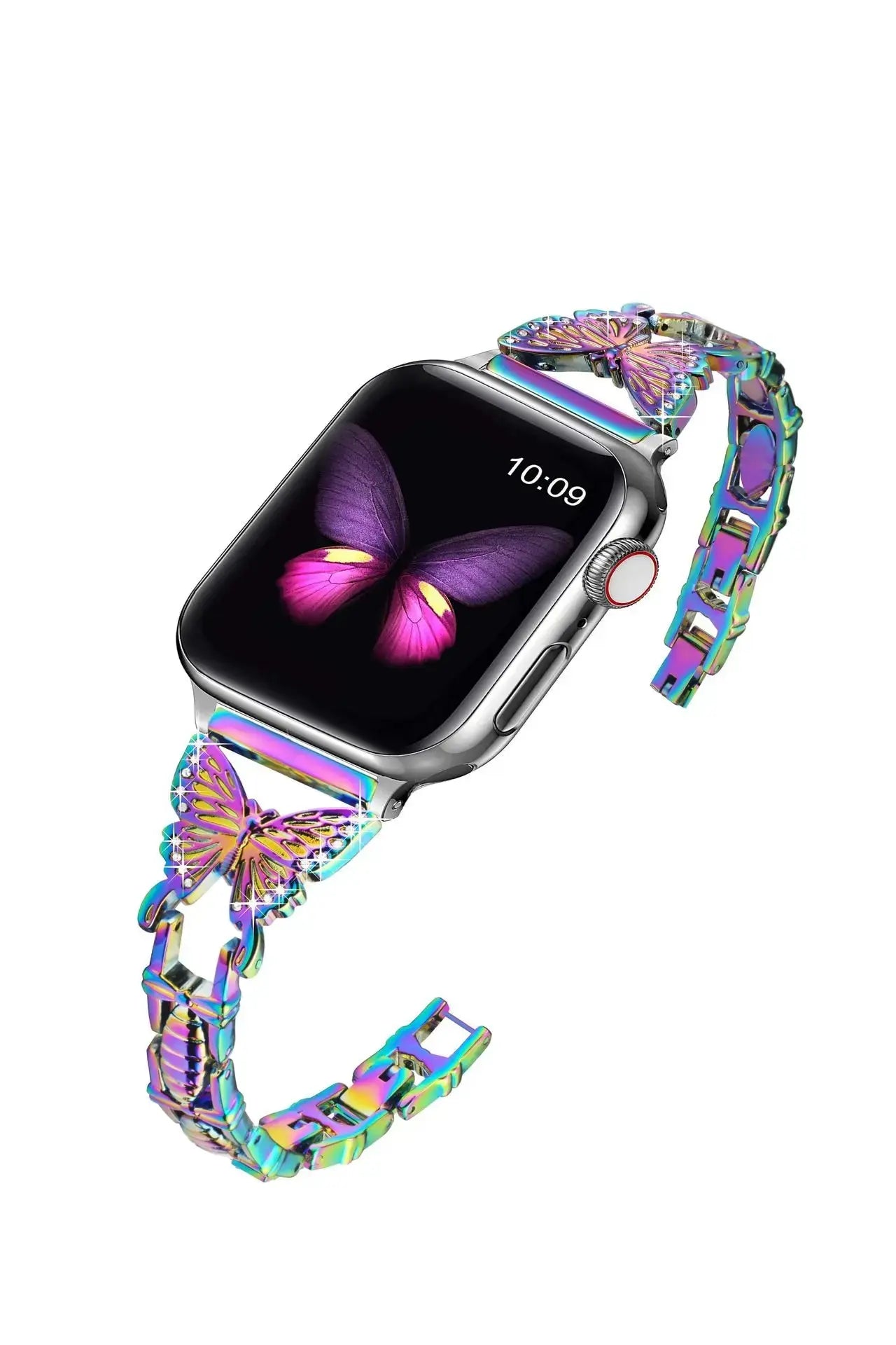 FlutterGlimmer Diamond Butterfly Band for Apple Watch - Pinnacle Luxuries