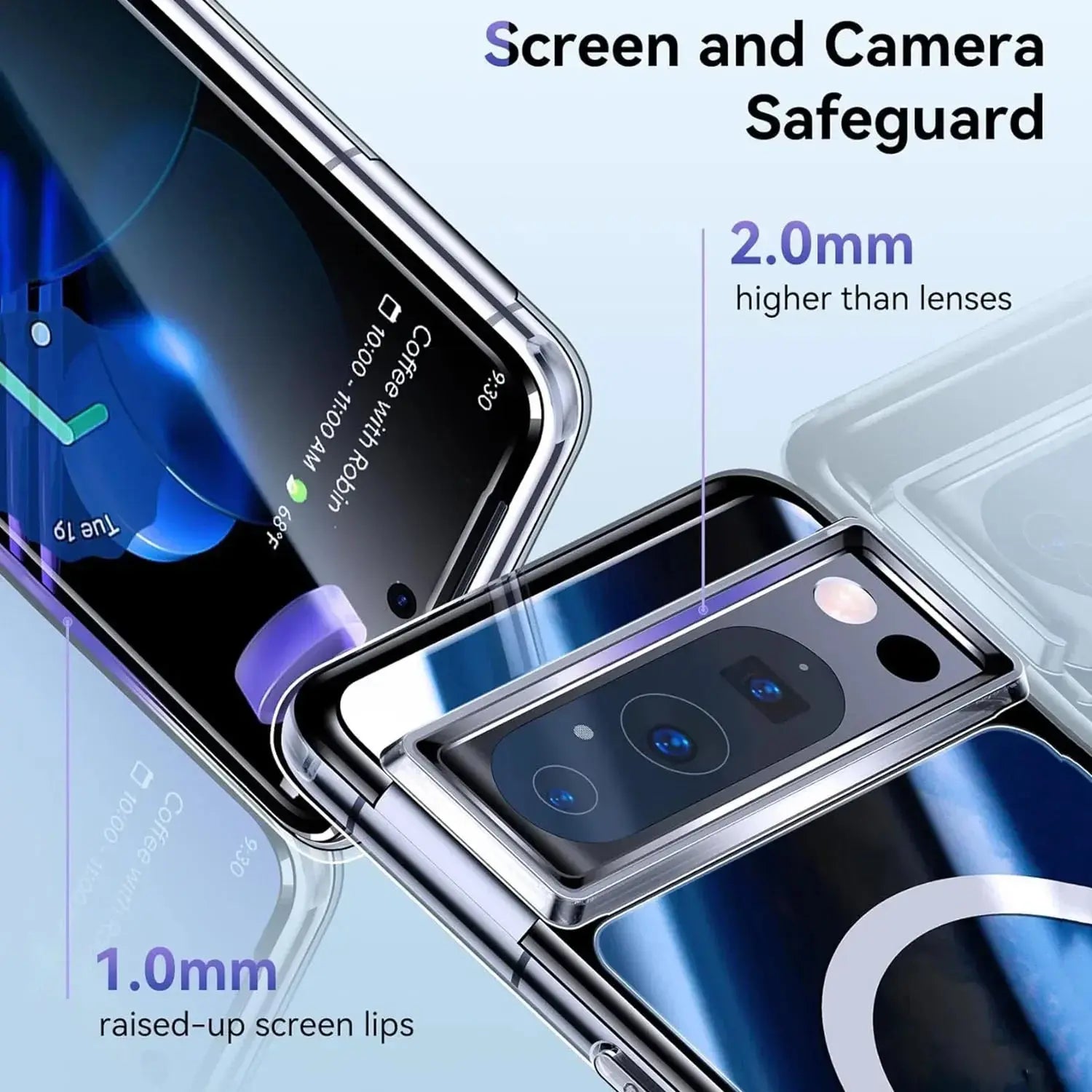 For Magsafe Magnetic Wireless Charging Case For Google Pixel 9 Pro XL Pixel9 Pro XL Clear Shockproof Back Cover Coque Pinnacle Luxuries