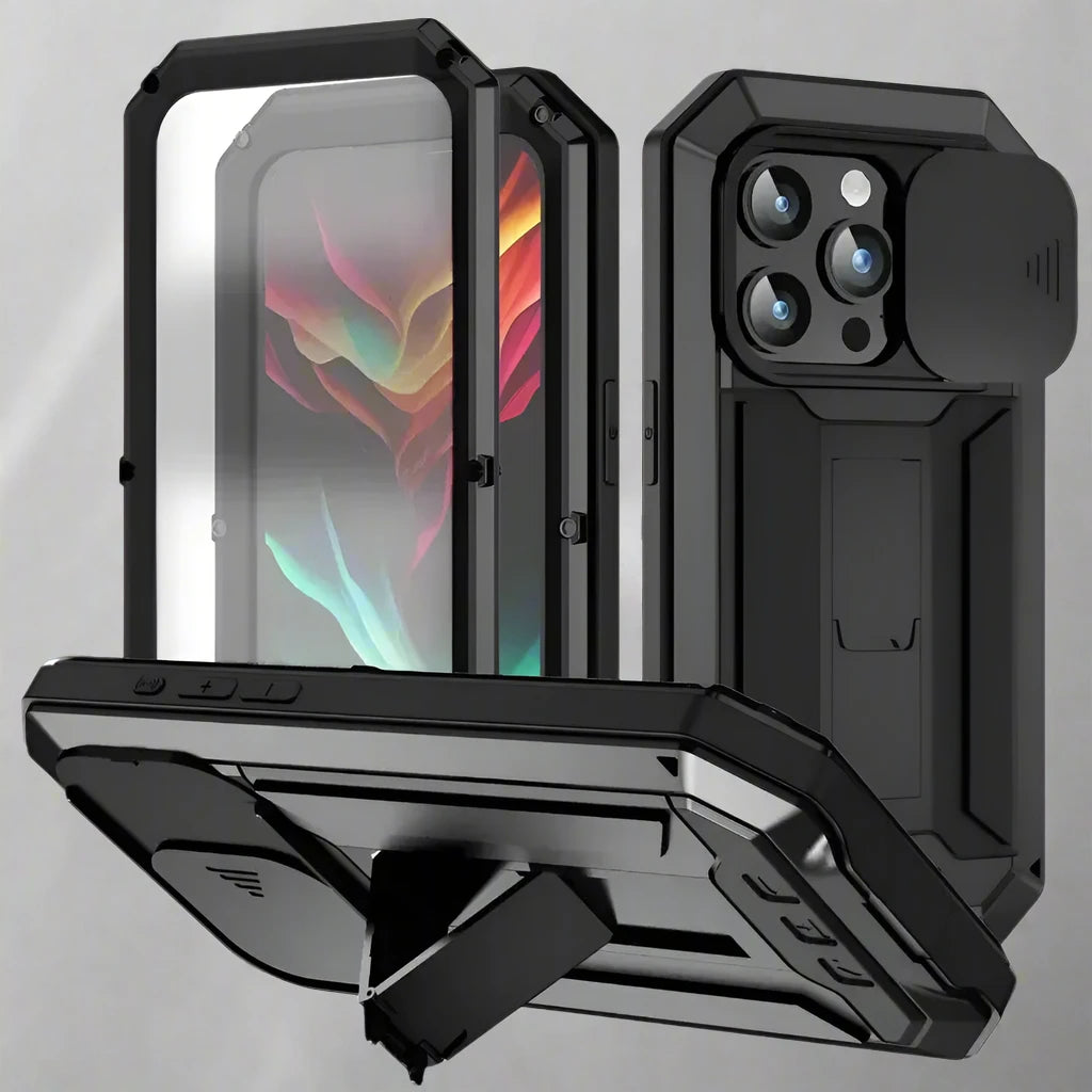 ArmorX ProGuard Max: Premium Military-Grade Rugged Case with 360° Tempered Glass Protection for iPhone 16 & Earlier Models