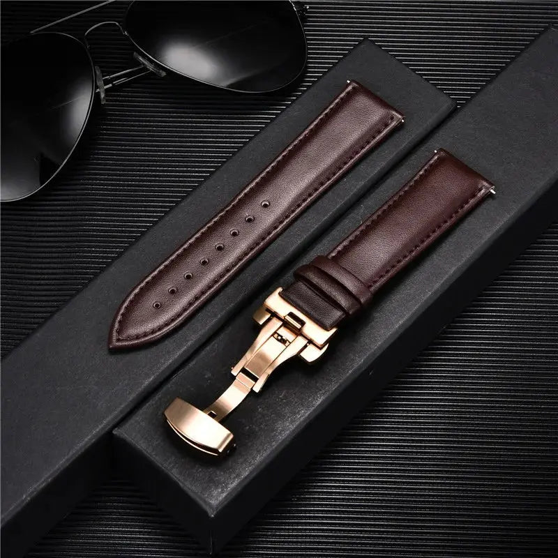 LuxeLeather Genuine Calfskin Watchband - Pinnacle Luxuries