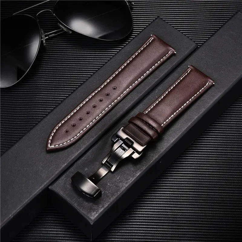 LuxeLeather Genuine Calfskin Watchband - Pinnacle Luxuries