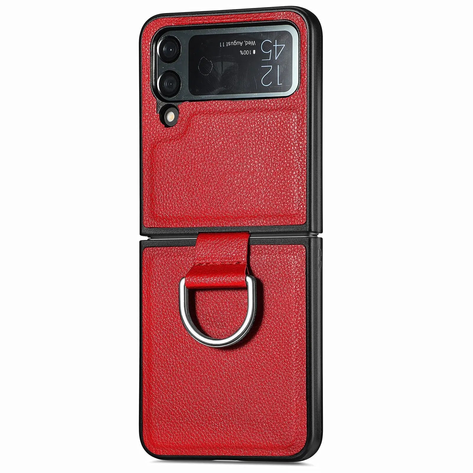 Pinnacle Textured Leather Case for Samsung Galaxy Z Flip 1 2 3 4 - Pinnacle Luxuries