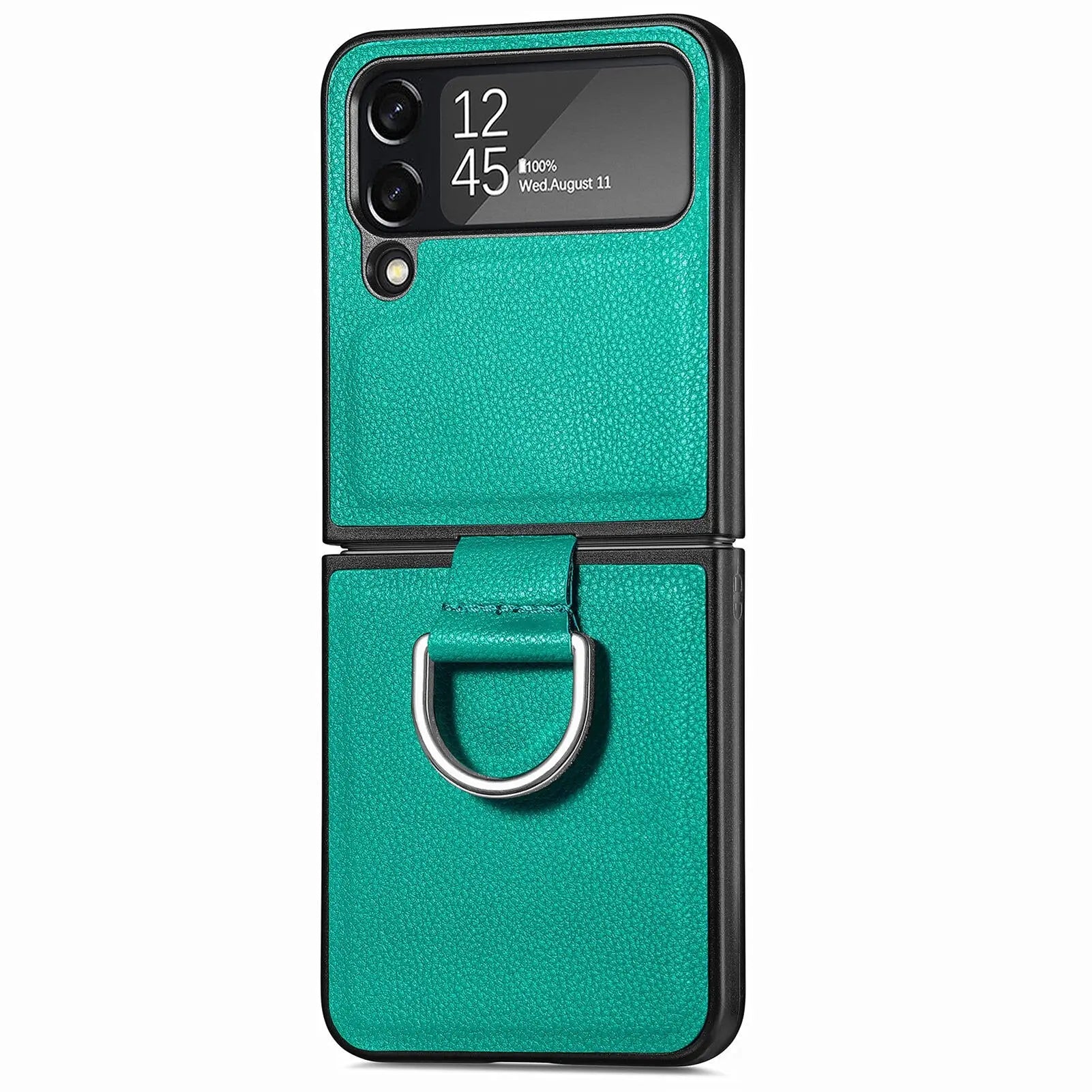 Pinnacle Textured Leather Case for Samsung Galaxy Z Flip 1 2 3 4 - Pinnacle Luxuries